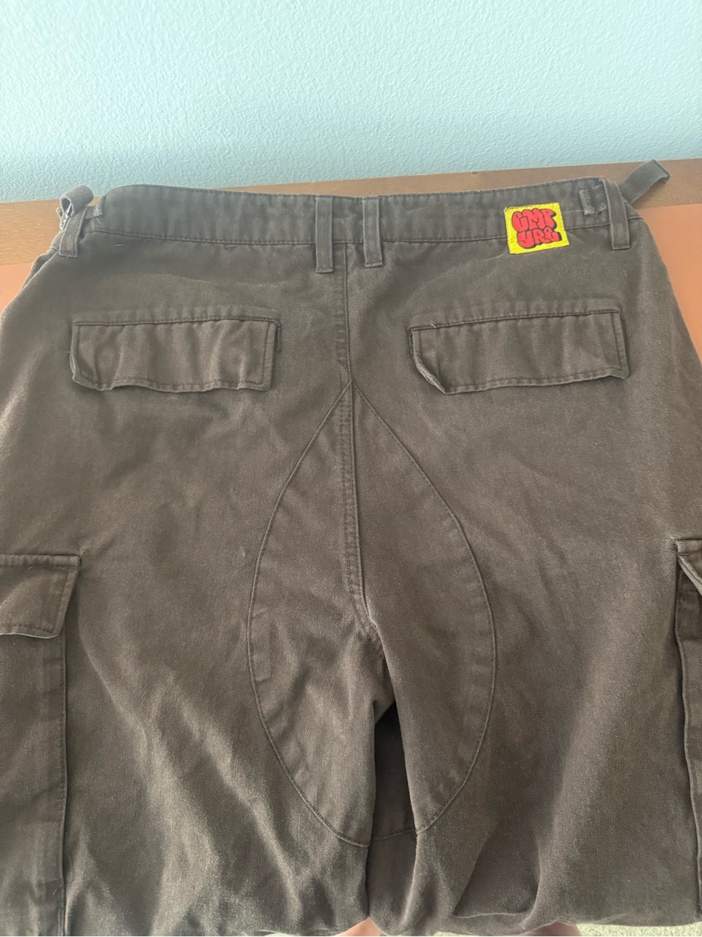 Empyre Dark Brown Men's Cargo Pants with Patch